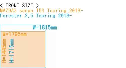 #MAZDA3 sedan 15S Touring 2019- + Forester 2.5 Touring 2018-
